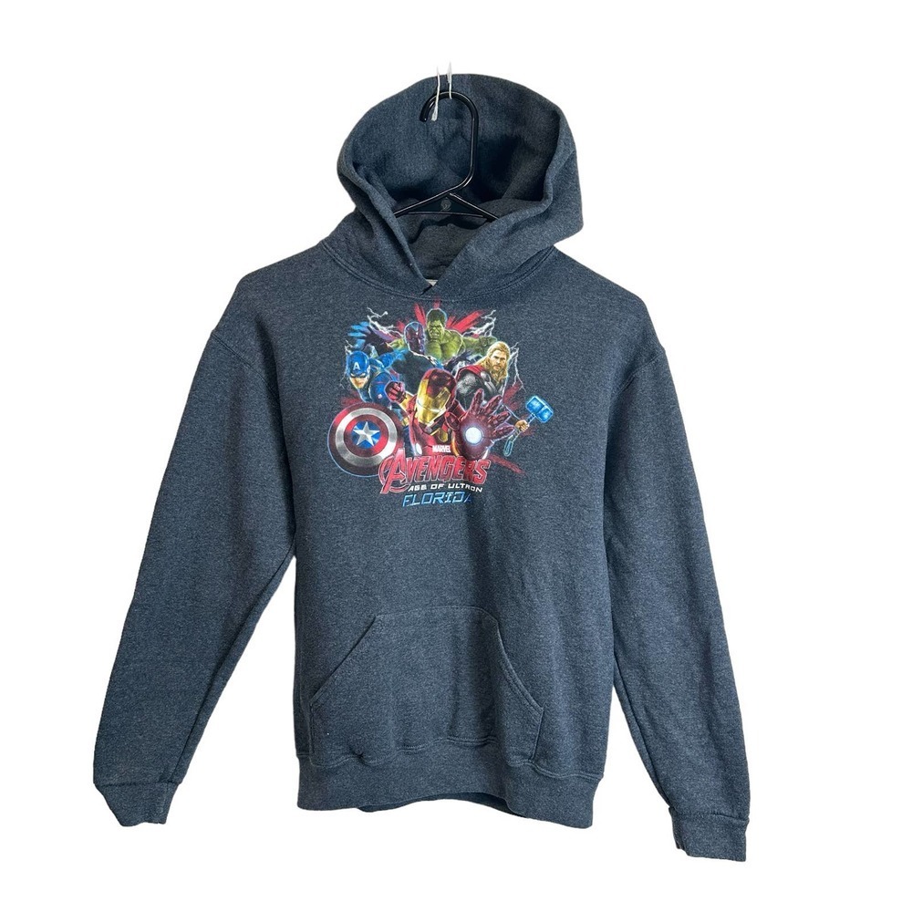 Marvel‎ Avengers Age of Ultron Florida Hooded Pullover Jacket sz. SMALL Gray